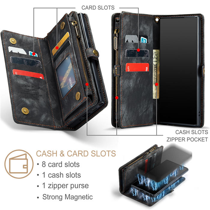 CaseMe Samsung Galaxy Note 10 Plus Wallet Case with Wrist Strap
