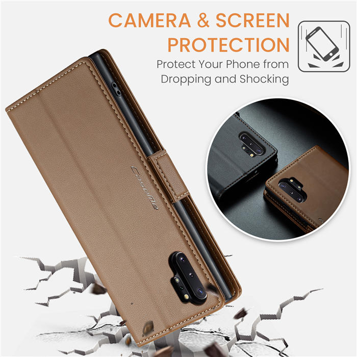 CaseMe Samsung Galaxy Note 10 Plus Wallet RFID Blocking Magnetic Buckle Case