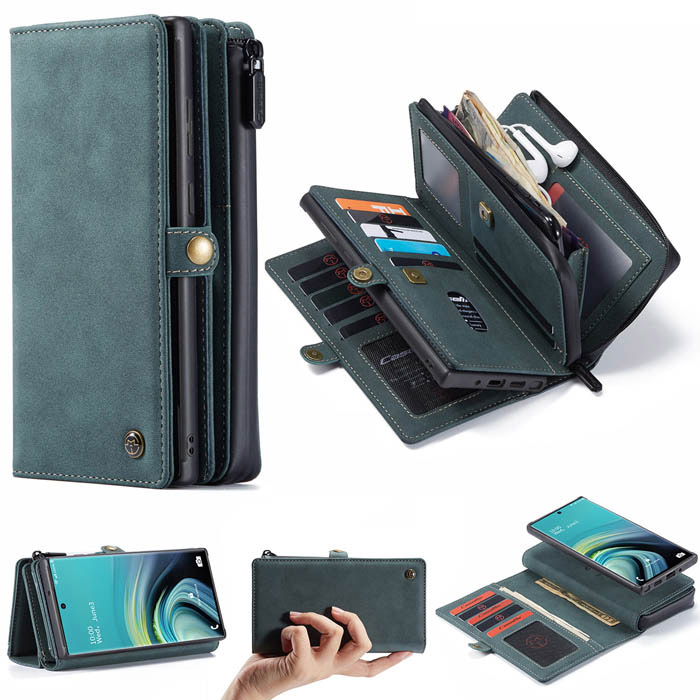 CaseMe Samsung Galaxy Note 20 Multi-Functional Wallet Case Blue
