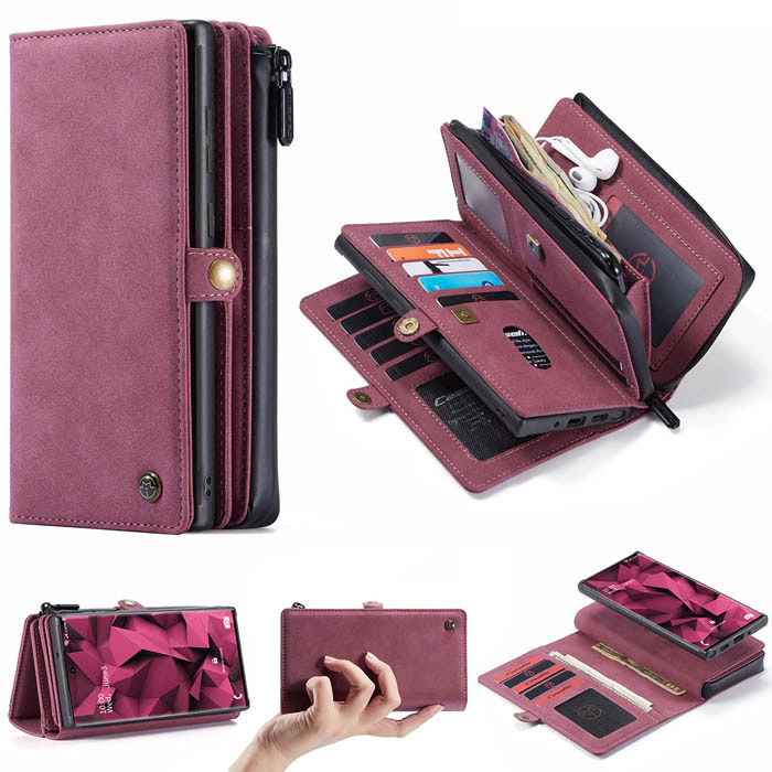 CaseMe Samsung Galaxy Note 20 Multi-Functional Wallet Case Red
