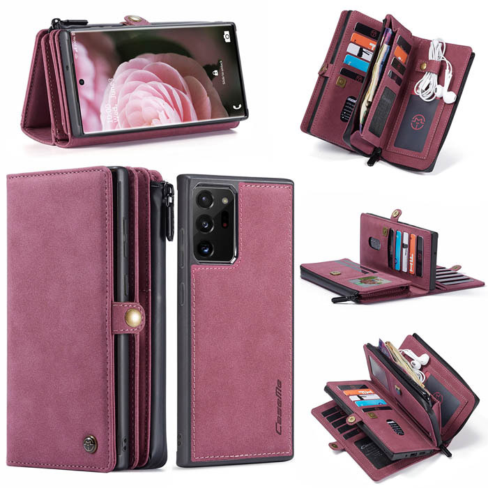 CaseMe Samsung Galaxy Note 20 Ultra Multi-Functional Wallet Case Red