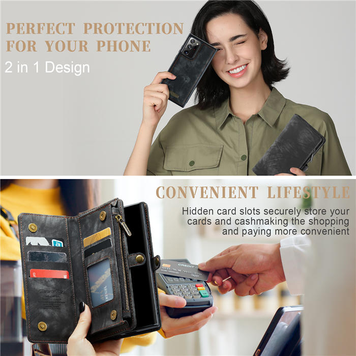CaseMe Samsung Galaxy Note 20 Ultra Wallet Case with Wrist Strap