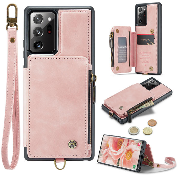 CaseMe Samsung Galaxy Note 20 Ultra Wallet RFID Blocking Case Pink