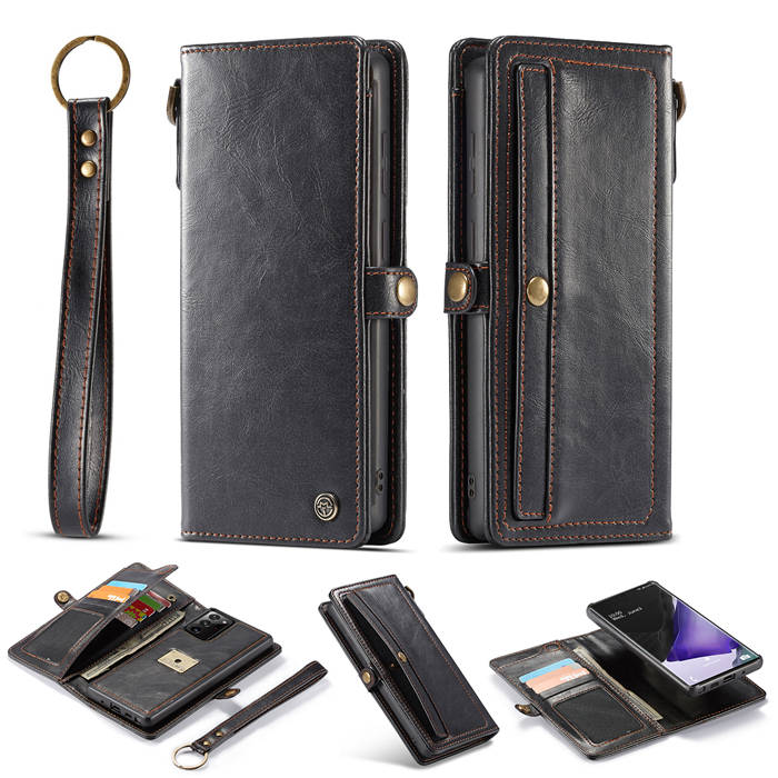 CaseMe Samsung Galaxy Note 20 Ultra Wallet Case With Wrist Strap Black