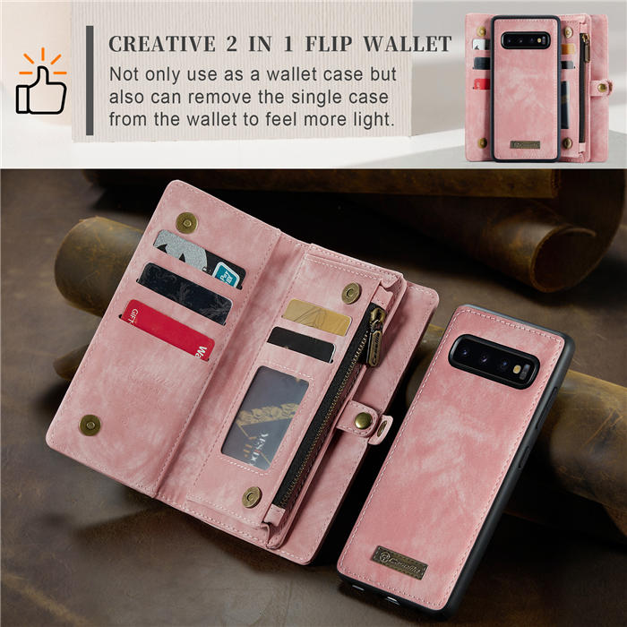 CaseMe Samsung Galaxy S10 Plus Wallet Case with Wrist Strap