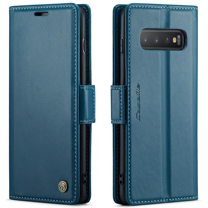 CaseMe Samsung Galaxy S10 Wallet RFID Blocking Magnetic Buckle Case