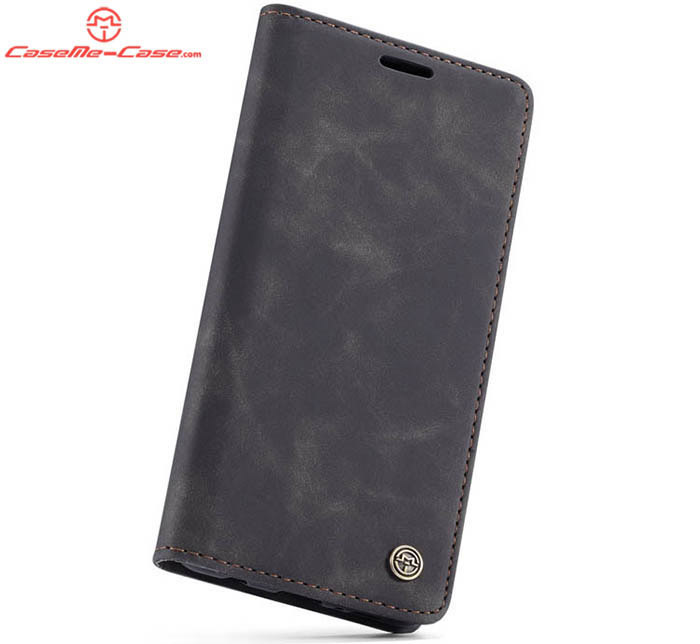 CaseMe Samsung Galaxy S10 Plus Retro Wallet Kickstand Magnetic Flip Leather Case