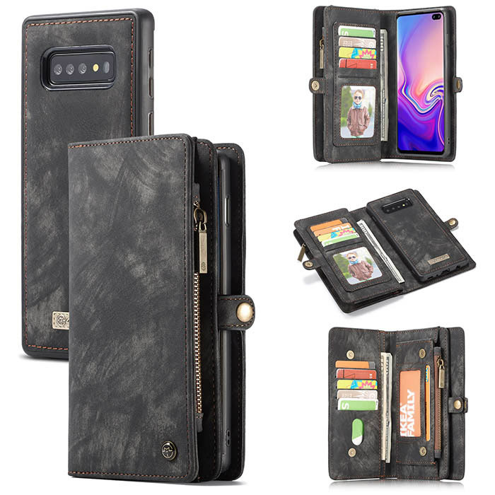 CaseMe Samsung Galaxy S10 5G Wallet Magnetic Detachable 2 in 1 Case Black