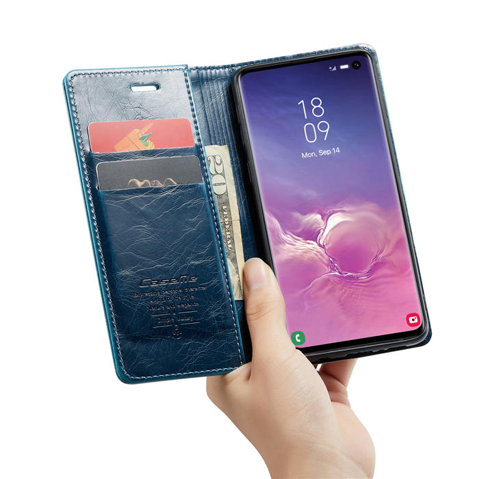 CaseMe Samsung Galaxy S10 Wallet Kickstand Magnetic Flip Case