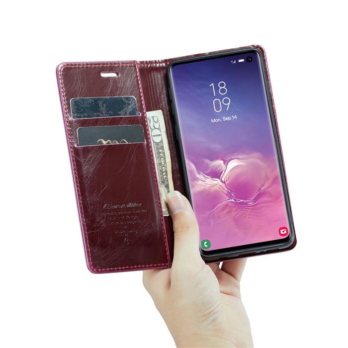 CaseMe Samsung Galaxy S10 Plus Wallet Kickstand Magnetic Flip Case