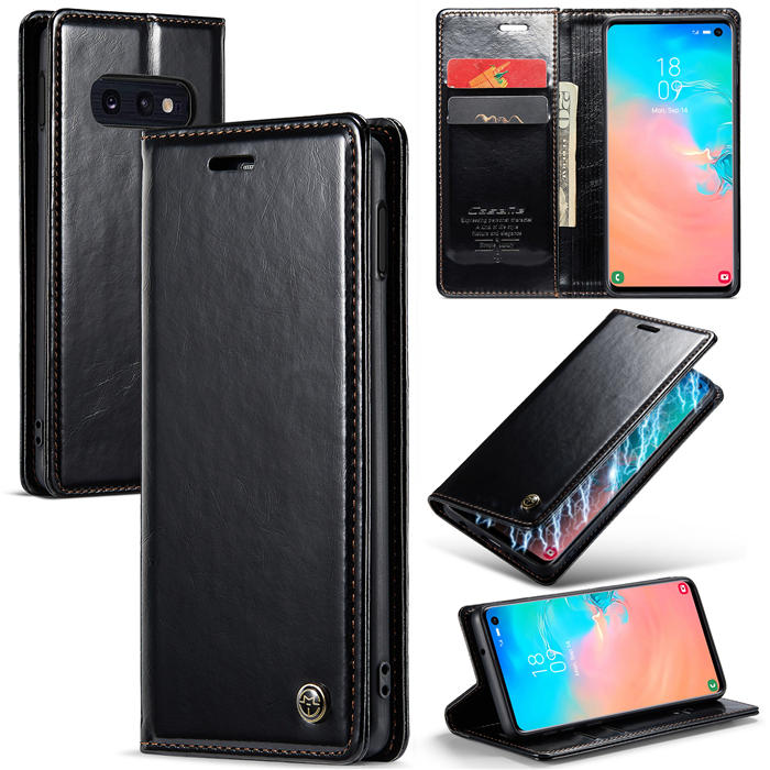 CaseMe Samsung Galaxy S10e Wallet Magnetic Case Black