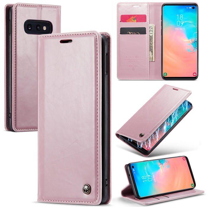 CaseMe Samsung Galaxy S10e Wallet Magnetic Case Pink