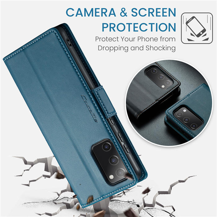 CaseMe Samsung Galaxy S20 FE Wallet RFID Blocking Magnetic Buckle Case