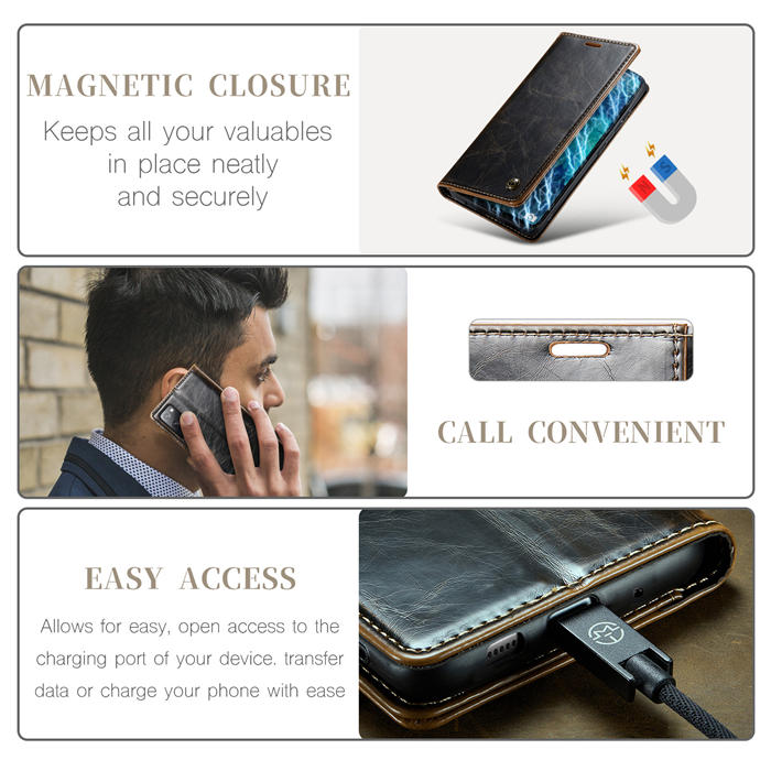 CaseMe Samsung Galaxy S20 Wallet Kickstand Magnetic Flip Case