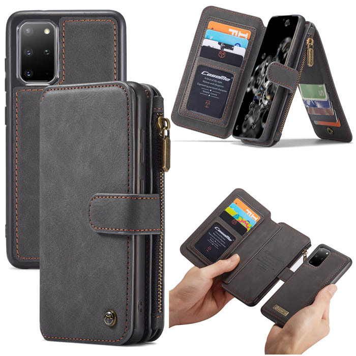CaseMe Samsung Galaxy S20 Plus Wallet Magnetic Case Black