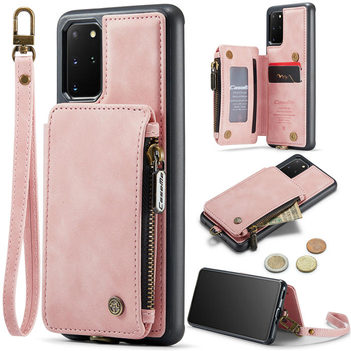 CaseMe Samsung Galaxy S20 Plus Wallet RFID Blocking Case Pink