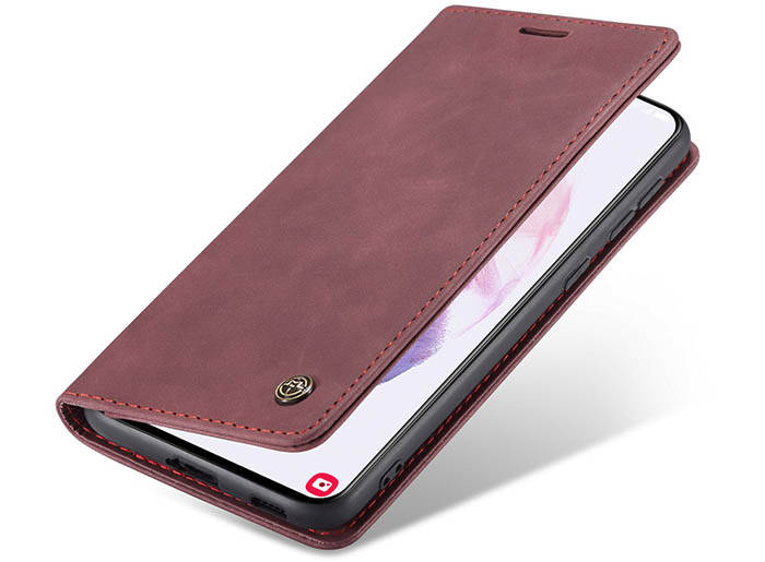 CaseMe Samsung Galaxy S21 Plus Wallet Kickstand Magnetic Flip Leather Case