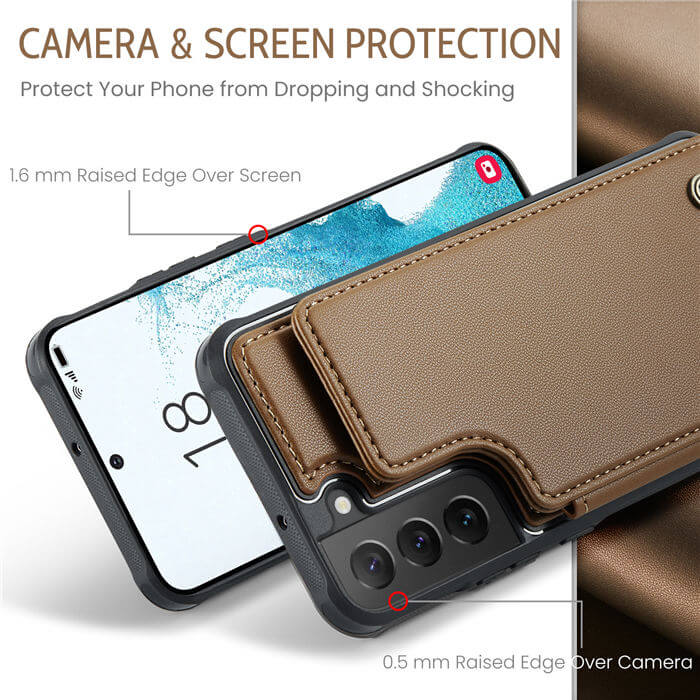 CaseMe Samsung Galaxy S22 RFID Blocking Card Holder Case