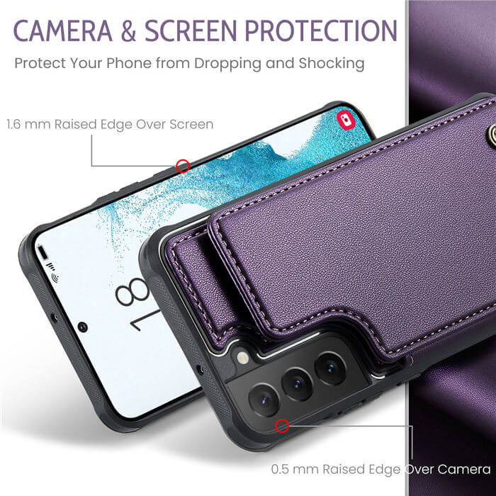 CaseMe Samsung Galaxy S22 RFID Blocking Card Holder Case