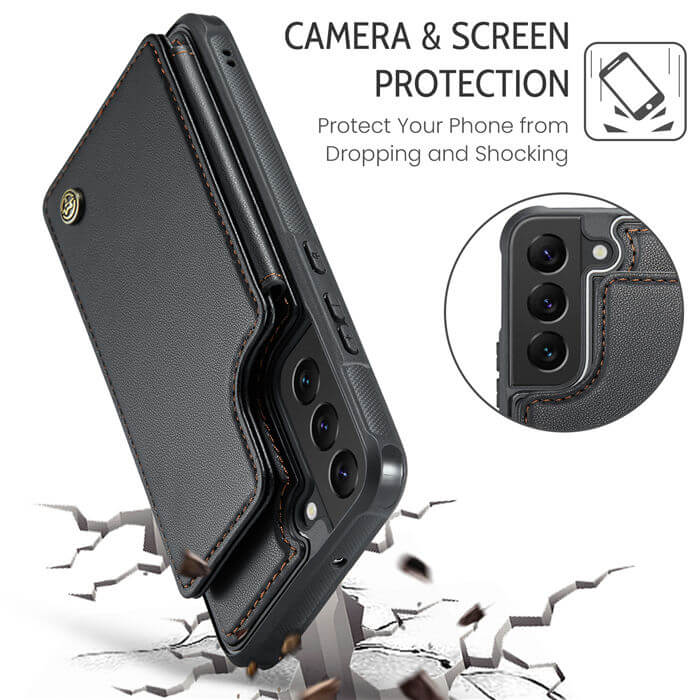 CaseMe Samsung Galaxy S22 Plus RFID Blocking Card Holder Case