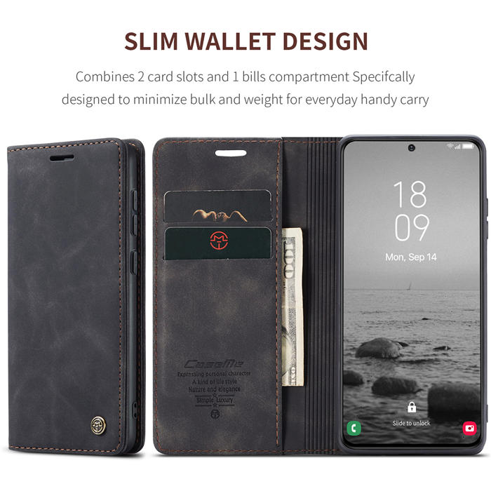 CaseMe Samsung Galaxy S23 Plus Wallet Kickstand Magnetic Case