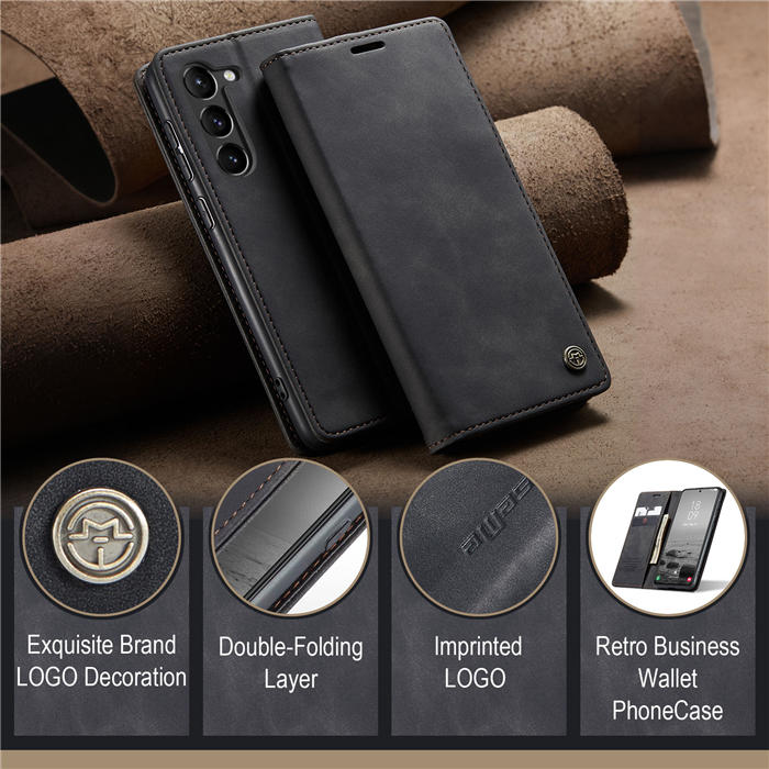 CaseMe Samsung Galaxy S23 Wallet Kickstand Magnetic Case