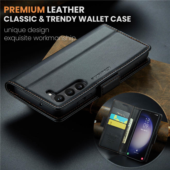 CaseMe Samsung Galaxy S23 Wallet RFID Blocking Magnetic Buckle Case