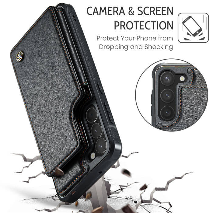 CaseMe Samsung Galaxy S23 RFID Blocking Card Holder Case