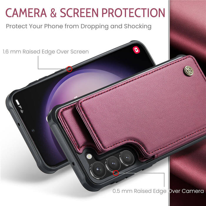 CaseMe Samsung Galaxy S23 RFID Blocking Card Holder Case