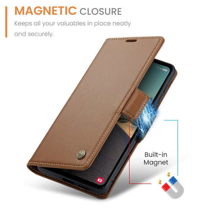 CaseMe Samsung Galaxy S23 FE Wallet RFID Blocking Case
