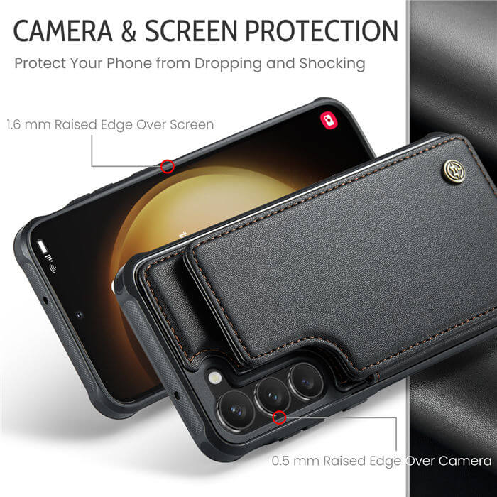 CaseMe Samsung Galaxy S23 Plus RFID Blocking Card Holder Case