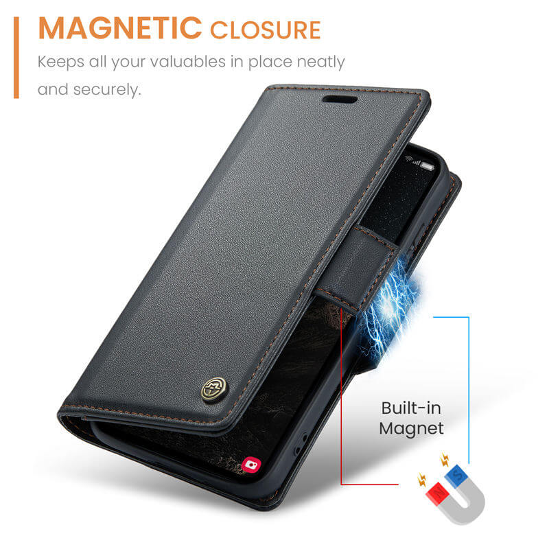 CaseMe Samsung Galaxy S24 Plus Wallet RFID Blocking Case