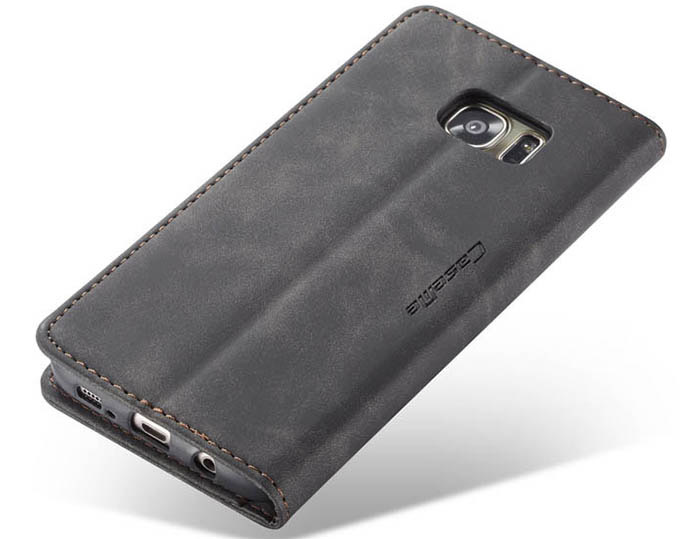 CaseMe Samsung Galaxy S7 Edge Wallet Kickstand Magnetic Flip Leather Case