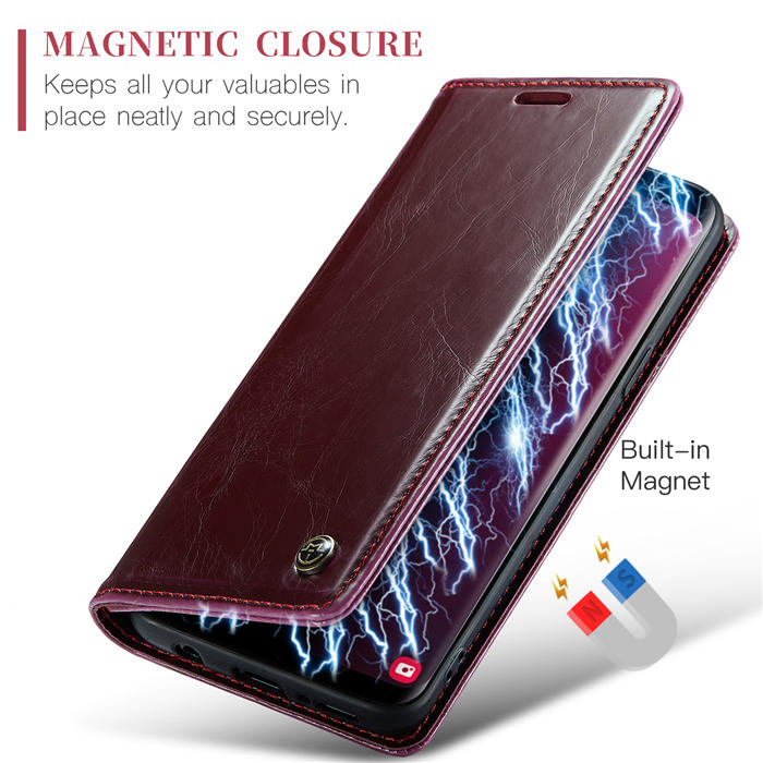 CaseMe Samsung Galaxy S9 Wallet Kickstand Magnetic Flip Case