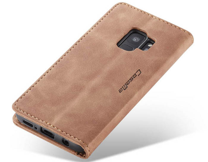 CaseMe Samsung Galaxy S9 Wallet Kickstand Magnetic Flip Leather Case