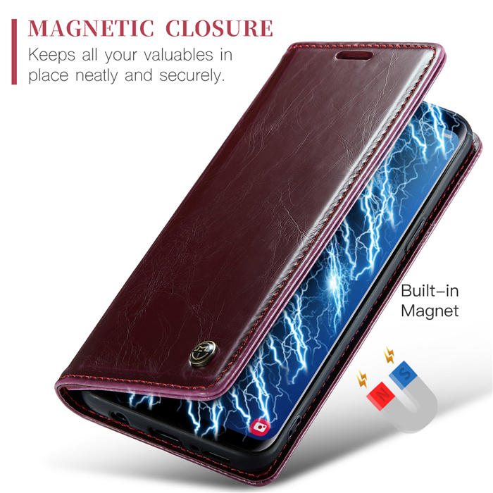 CaseMe Samsung Galaxy S9 Plus Wallet Kickstand Magnetic Flip Case