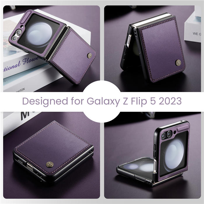 CaseMe Samsung Galaxy Z Flip5 Litchi skin PU Leather Case