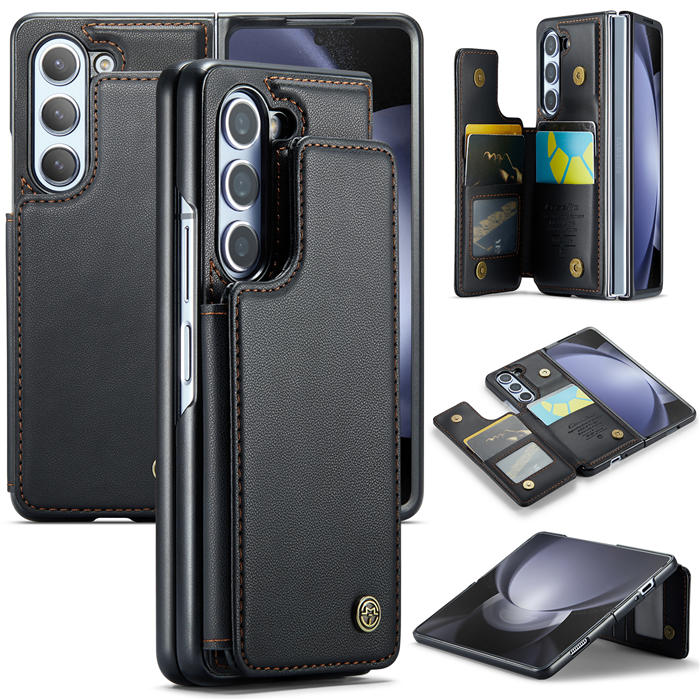 CaseMe Samsung Galaxy Z Fold5 RFID Blocking Card Holder Case Black - Click Image to Close