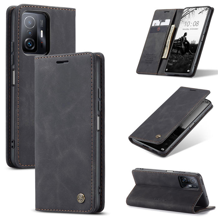 CaseMe Xiaomi 11T/11T Pro Wallet Magnetic Case Black