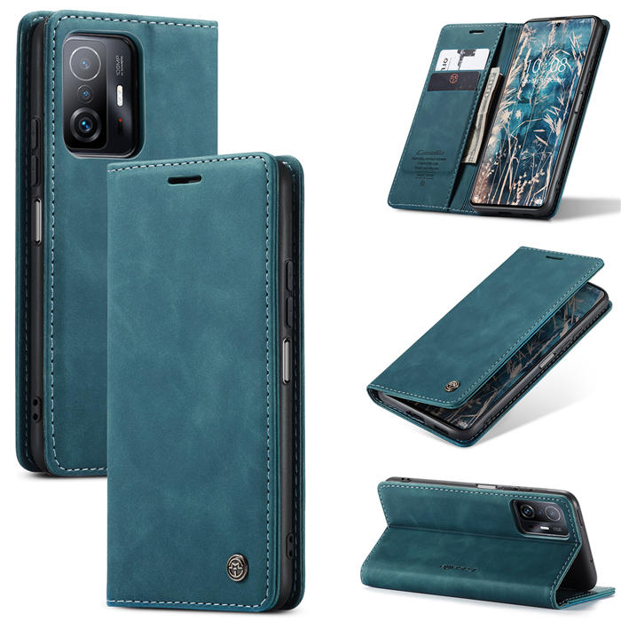 CaseMe Xiaomi 11T/11T Pro Wallet Magnetic Case Blue