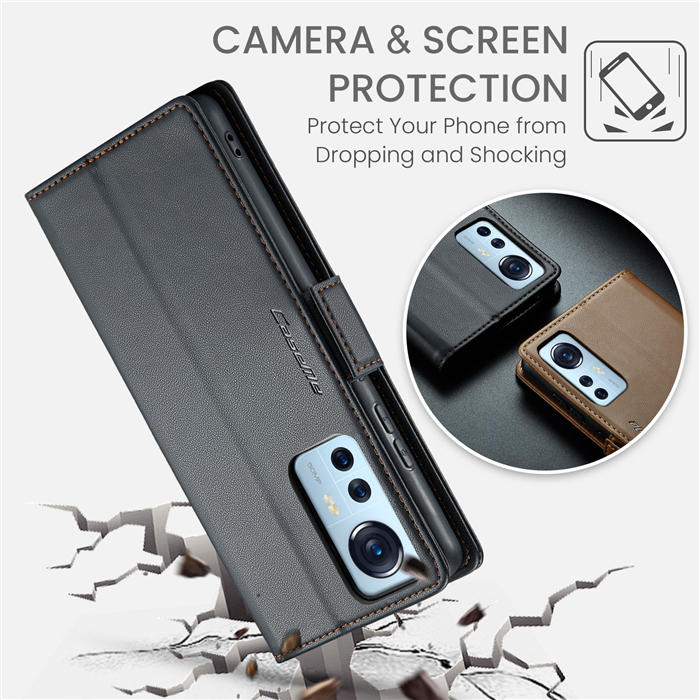 CaseMe Xiaomi 12/12X/12S Wallet RFID Blocking Magnetic Buckle Case