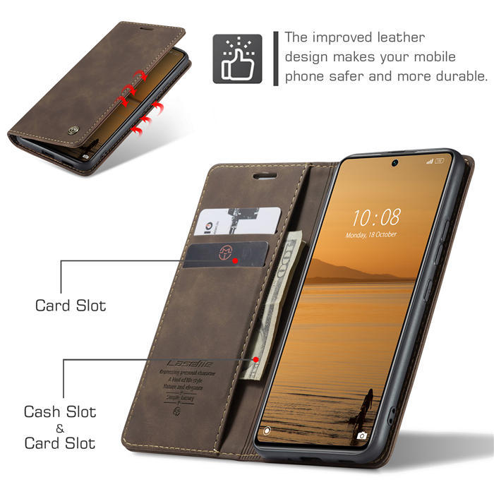 CaseMe Xiaomi 12 Lite Wallet Kickstand Magnetic Flip Case