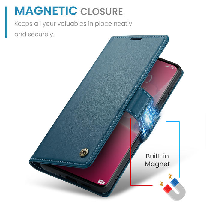 CaseMe Xiaomi 13 Lite Wallet RFID Blocking Magnetic Buckle Case