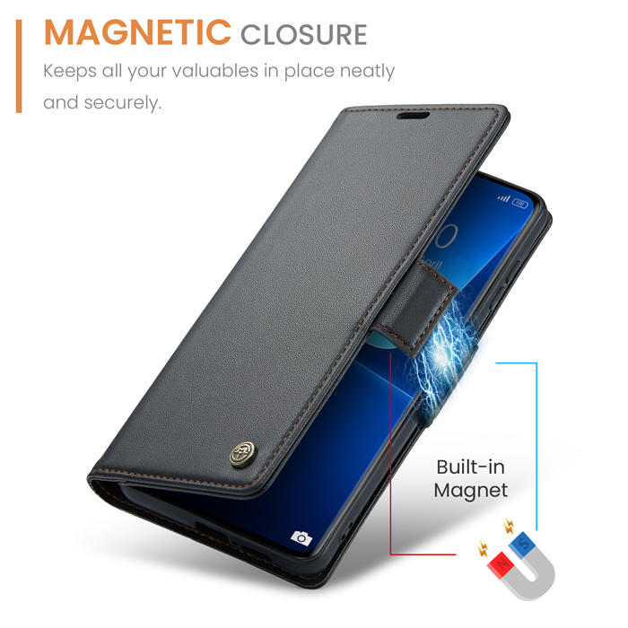 CaseMe Xiaomi 13 Pro Wallet RFID Blocking Magnetic Buckle Case