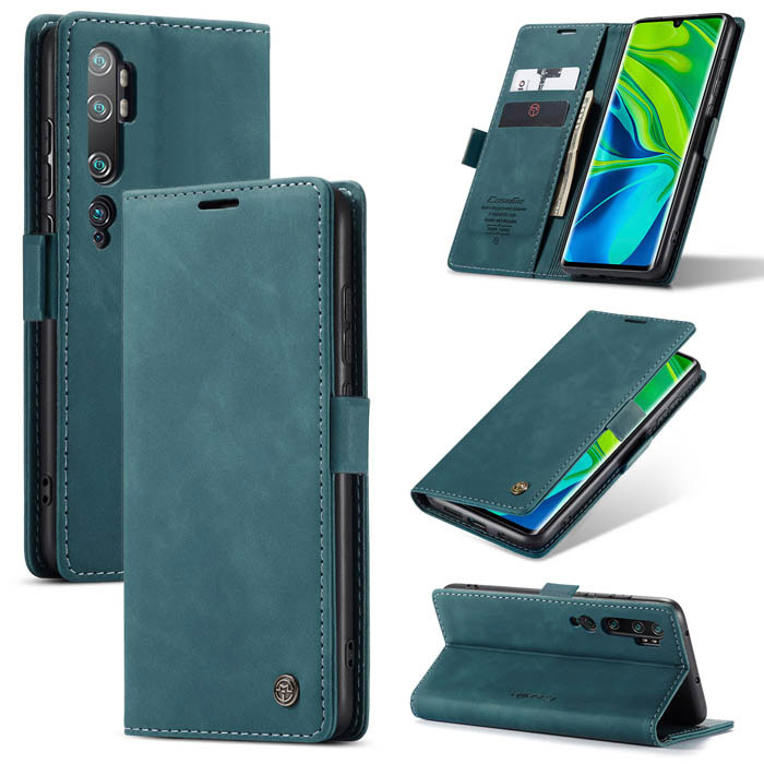 CaseMe Xiaomi Mi Note 10/Note 10 Pro Wallet Kickstand Case Blue