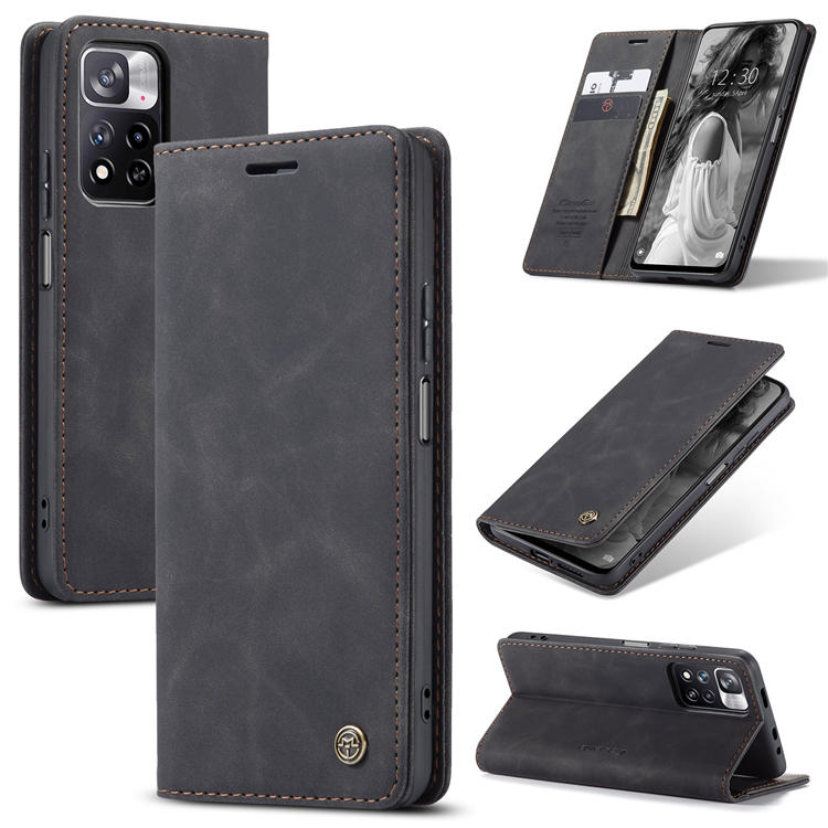 CaseMe Xiaomi Poco X4 NFC Wallet Magnetic Case Black