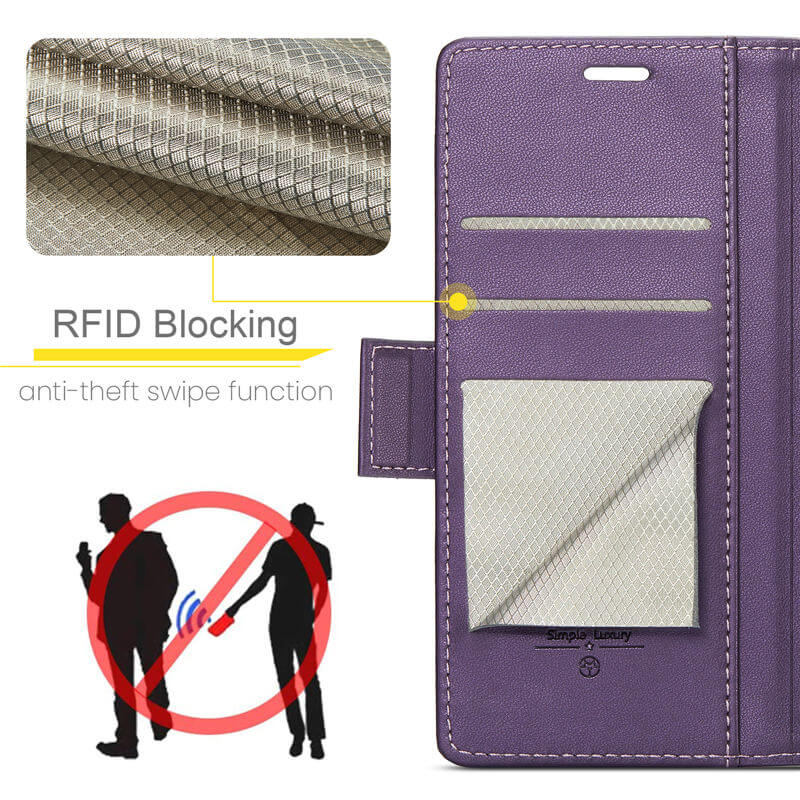 CaseMe Xiaomi Poco X6 Pro Wallet RFID Blocking Case