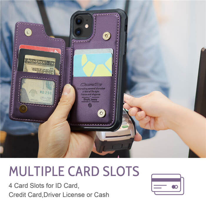CaseMe iPhone 11 RFID Blocking Card Holder Case