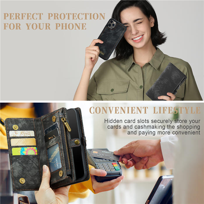 CaseMe iPhone 11 Pro Wallet Case with Wrist Strap