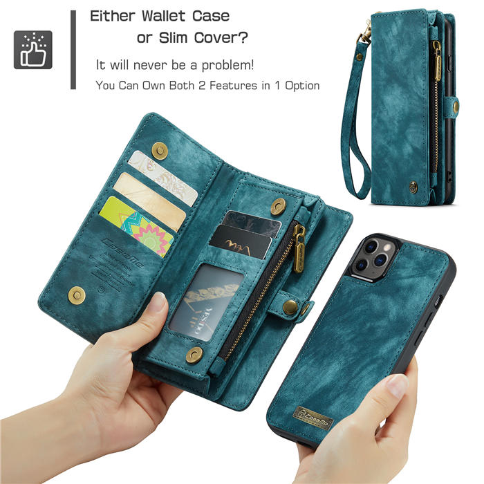CaseMe iPhone 12 Pro Wallet Case with Wrist Strap